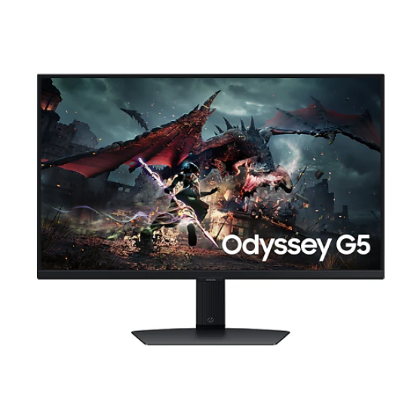 מסך Samsung Odyssey G5 G50D QHD 27 180Hz 1Ms Gaming Monitor Pivot