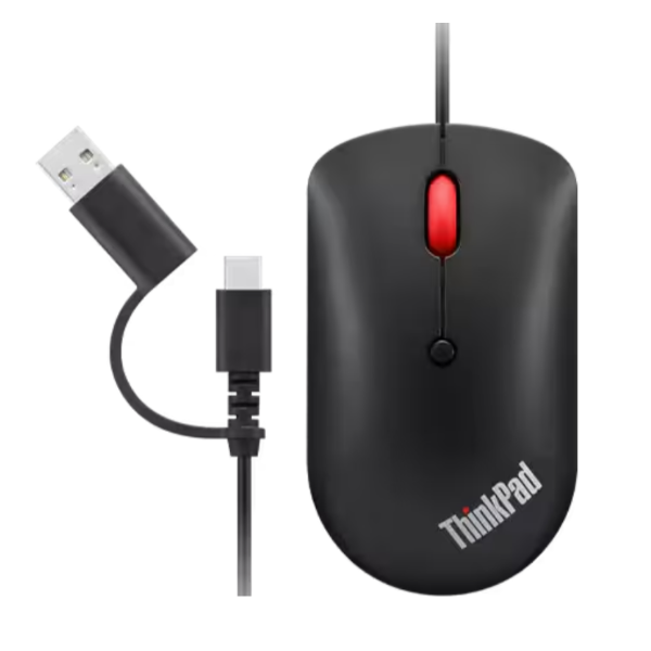 עכבר חוטי Lenovo ThinkPad USB-C Wired compact Mouse