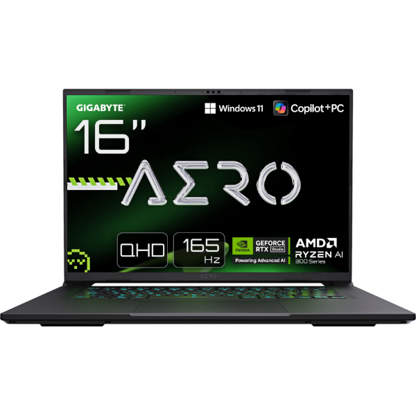 מחשב נייד GIGABYTE AERO X16 2WH R9 HX370 32GB DDR5 1TB 5070 WIN11