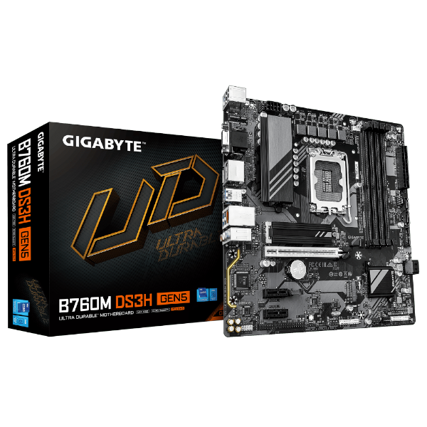 לוח Gigabyte B760M DS3H GEN5 M-ATX DDR5 DP HDMI LGA1700