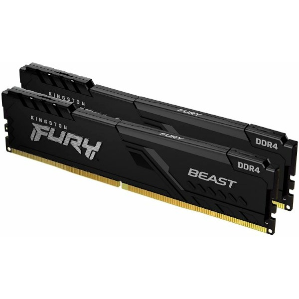 זכרון לנייח Kingston Fury Beast Black 32GB 2X16 6000MHZ DDR5 C36