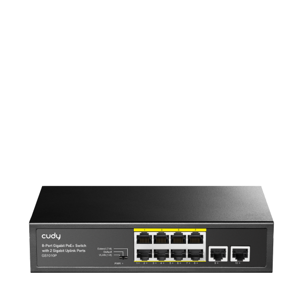 מתג לא מנוהל Cudy GS1010P 8-Ports Gigabit Unmanaged POE Switch
