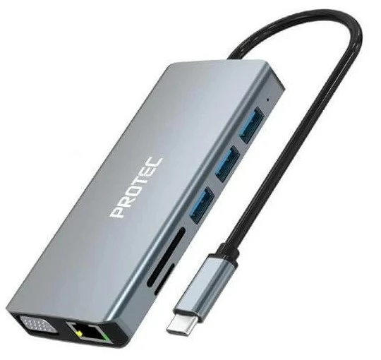 Protec 12-in-1 DM300 USB-C Hub HDMI ×2