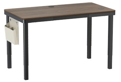 Black 150x80 Four-Leg Dual-Motor Sit-Stand Desk with Drawer & Wireless Charger