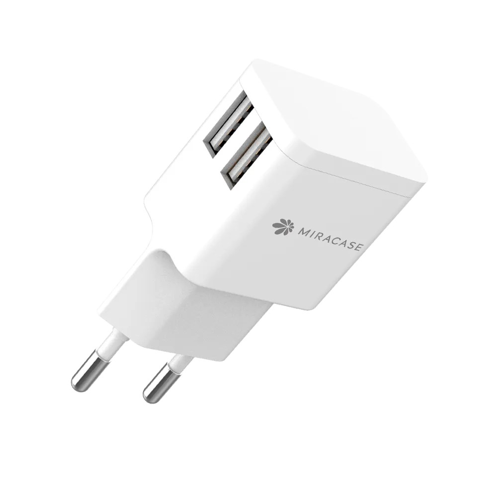 מטען קיר שתי יציאות USB Туpе-А miracase